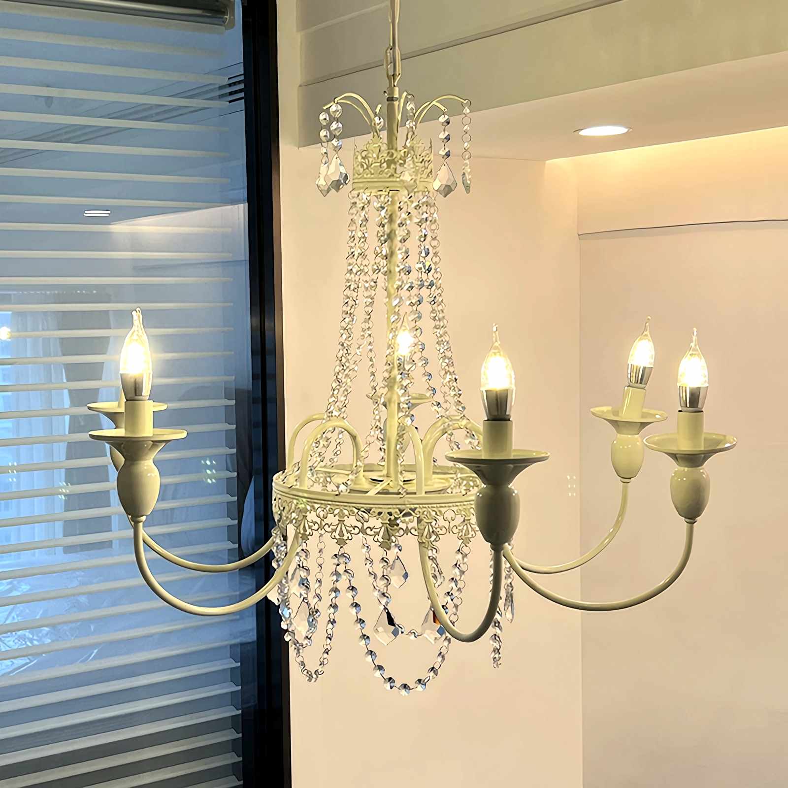 French Candle Crystal Chandelier