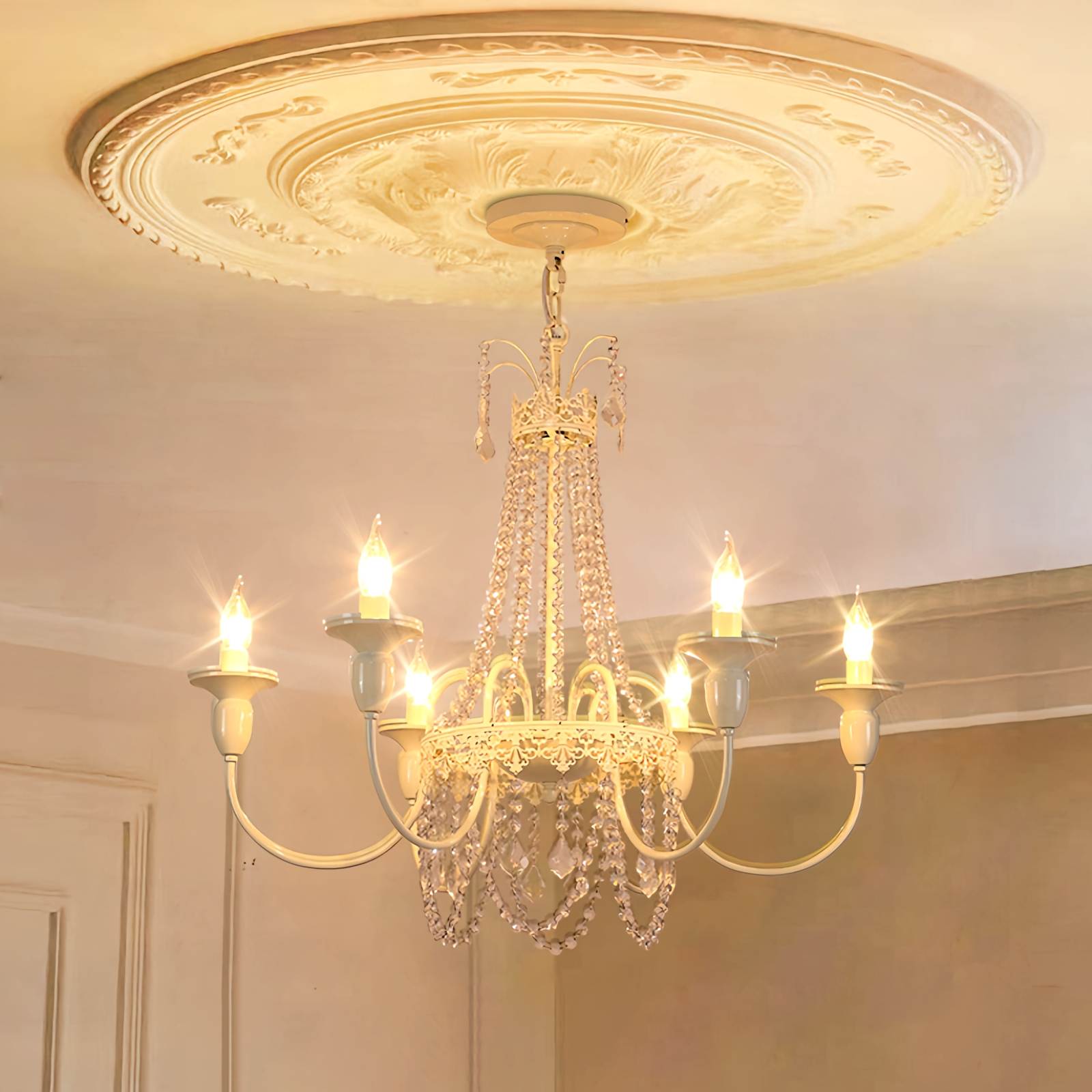 French Candle Crystal Chandelier