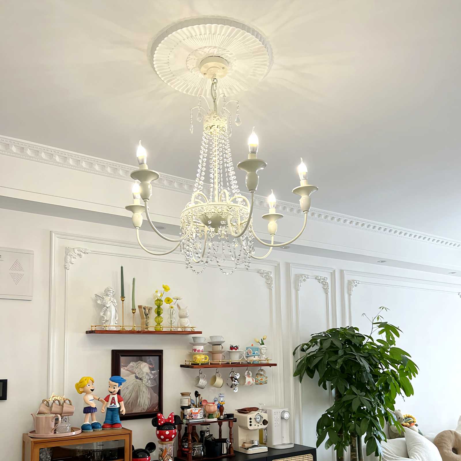 French Candle Crystal Chandelier