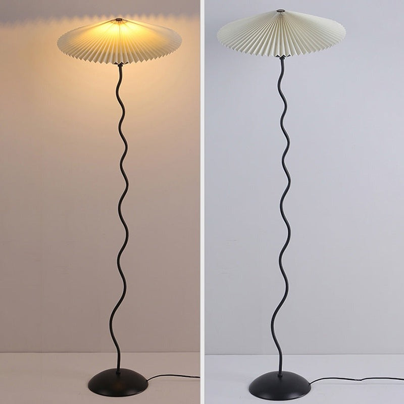 Pleated Squiggle Floor & Table Lamp