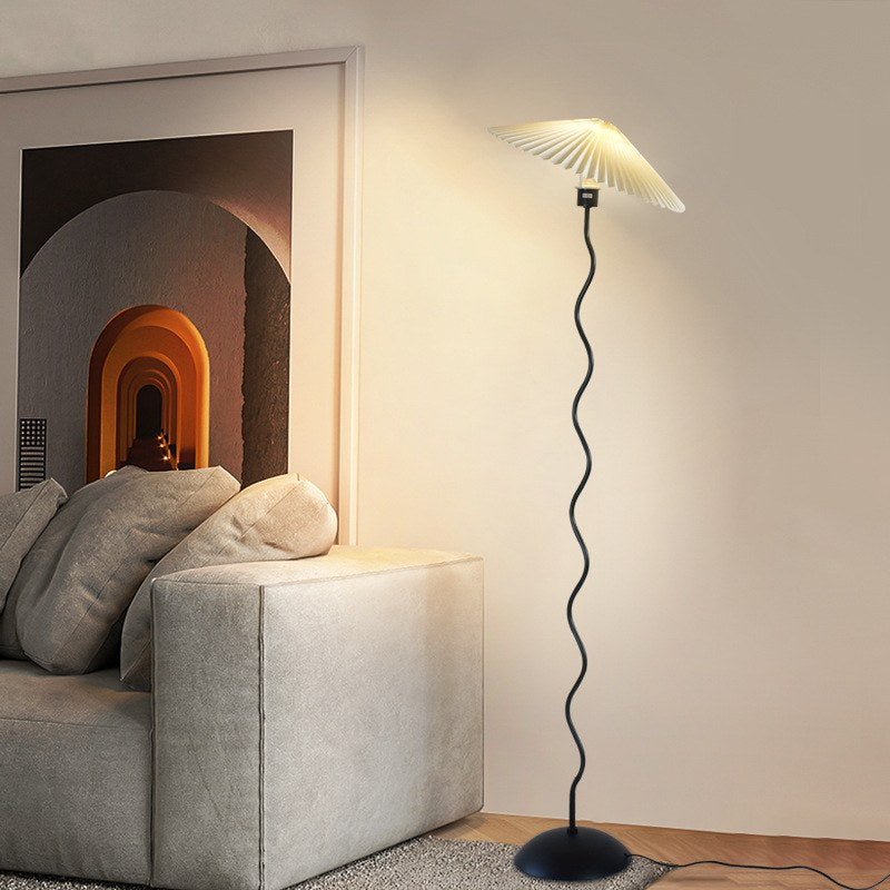 Pleated Squiggle Floor & Table Lamp