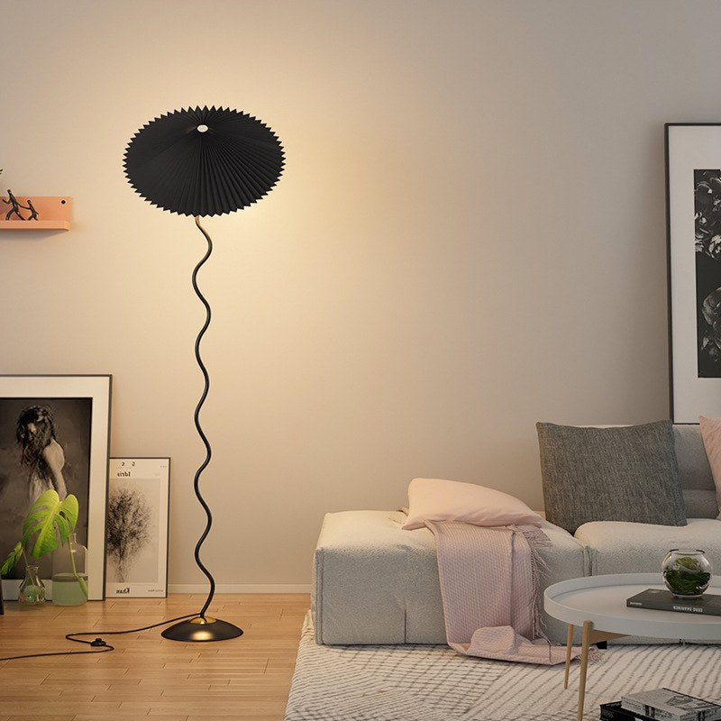 Pleated Squiggle Floor & Table Lamp