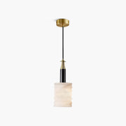 Antizer Cylindrical Spanish Alabaster Bedside Pendant Light
