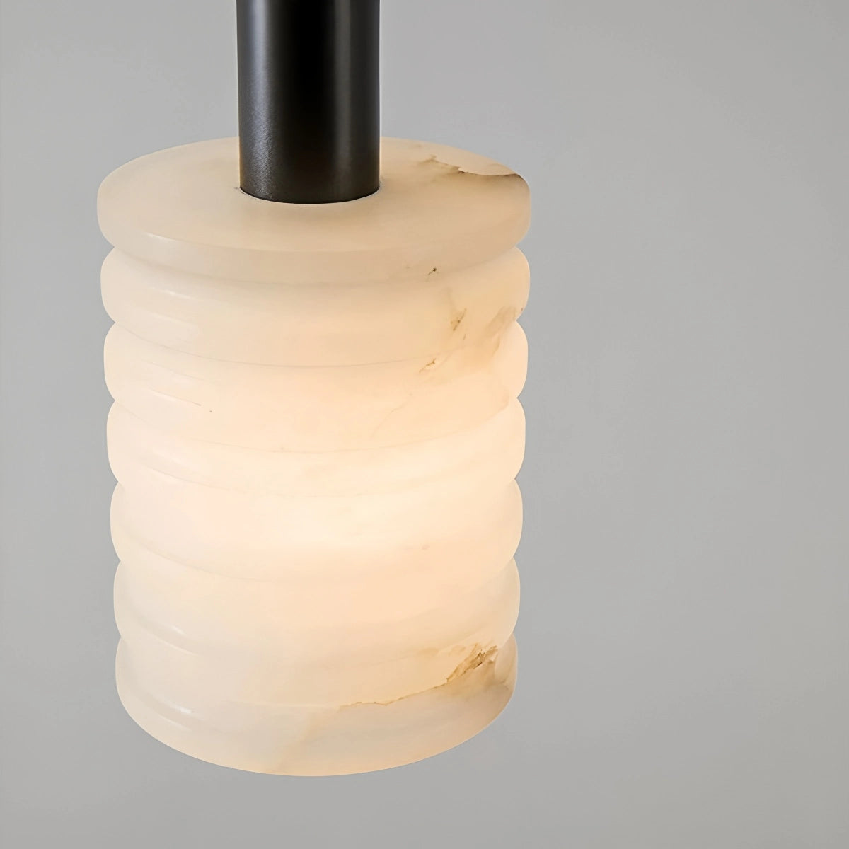Antizer Cylindrical Spanish Alabaster Bedside Pendant Light