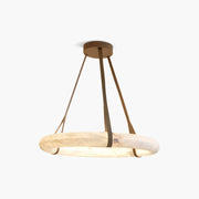 Antizer Simple Ring Spanish Alabaster Pendant Light for Living Room