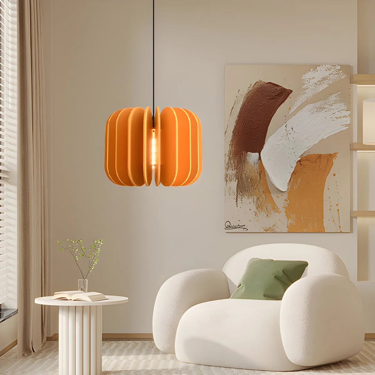 Antizer Pumpkin Slice Acoustic Pendant Light