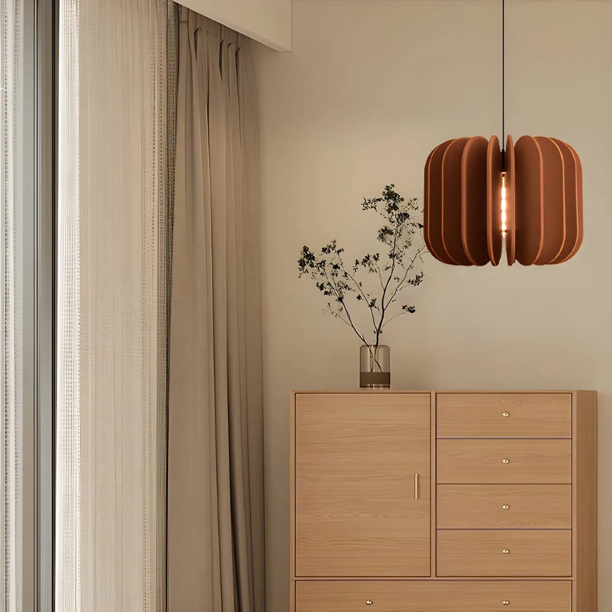 Antizer Pumpkin Slice Acoustic Pendant Light