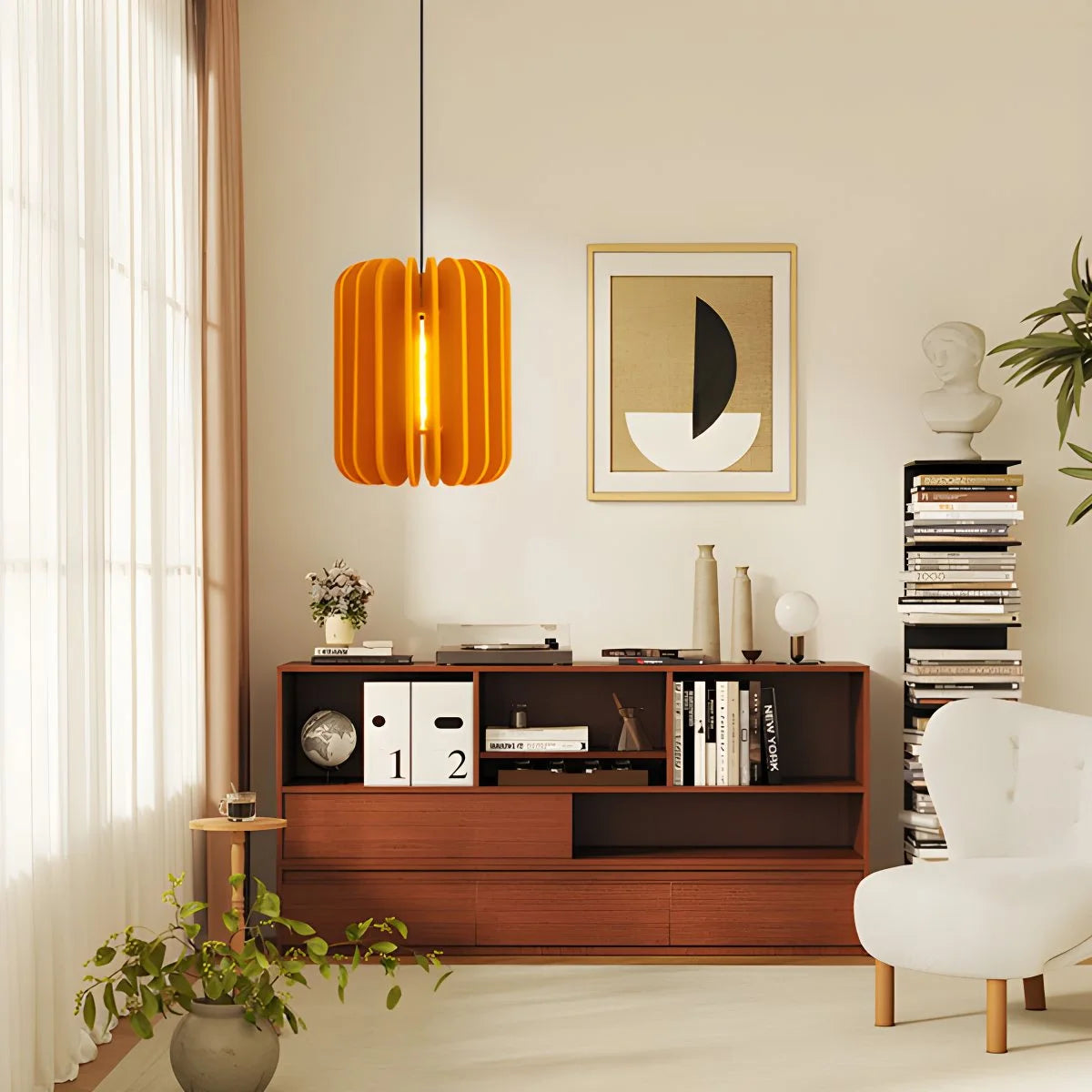 Antizer Pumpkin Slice Acoustic Pendant Light