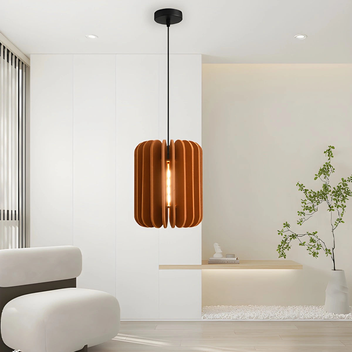 Antizer Pumpkin Slice Acoustic Pendant Light