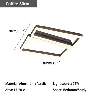 Antizer Modern Square Ceiling Lamp for Bedroom