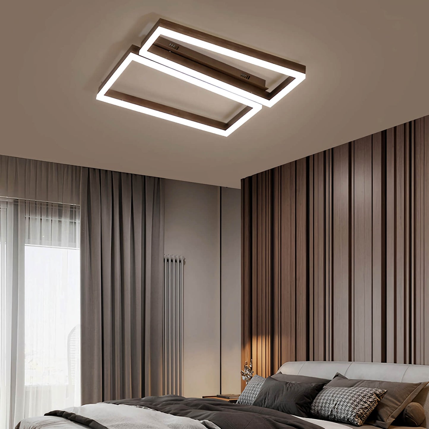 Antizer Modern Square Ceiling Lamp for Bedroom