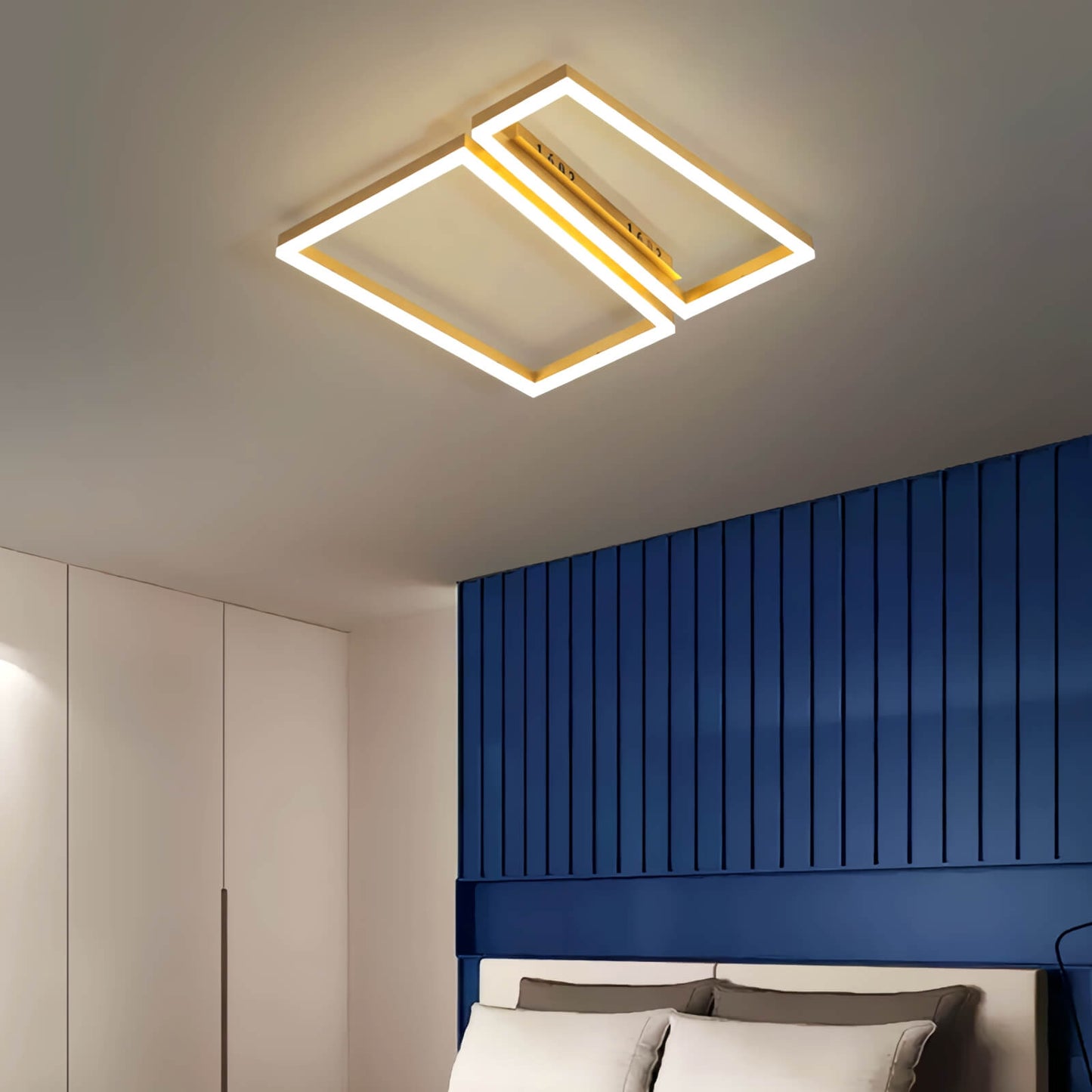 Antizer Modern Square Ceiling Lamp for Bedroom