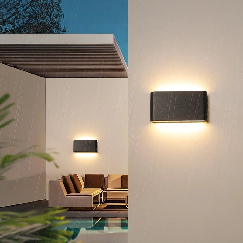 Rectangular Outdoor Waterproof Wall Light