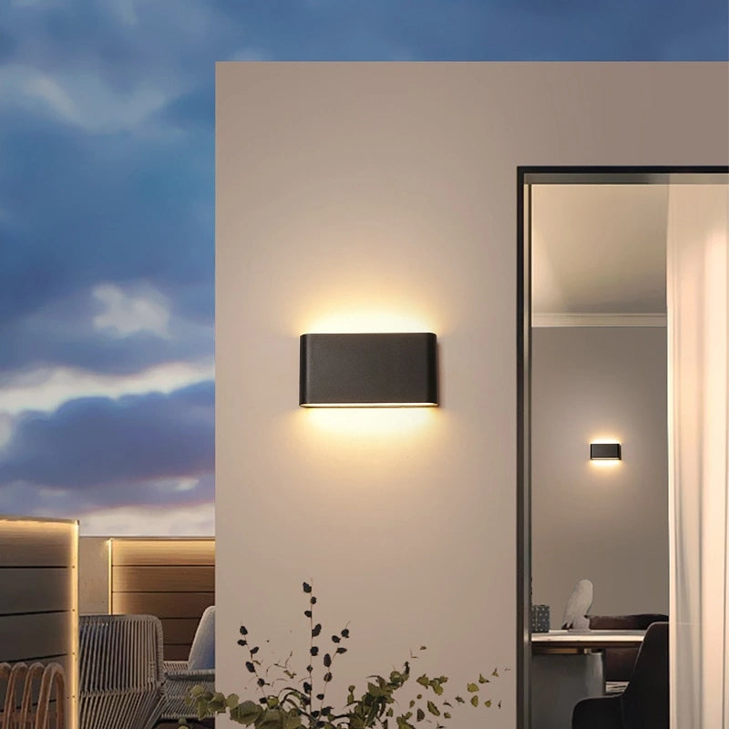 Rectangular Outdoor Waterproof Wall Light