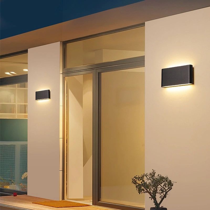 Rectangular Outdoor Waterproof Wall Light