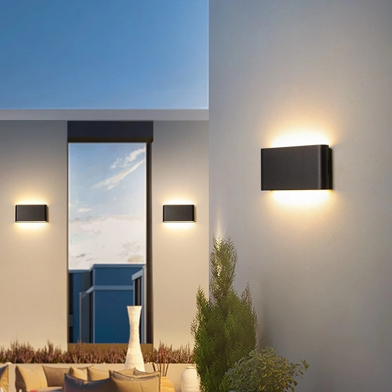 Rectangular Outdoor Waterproof Wall Light