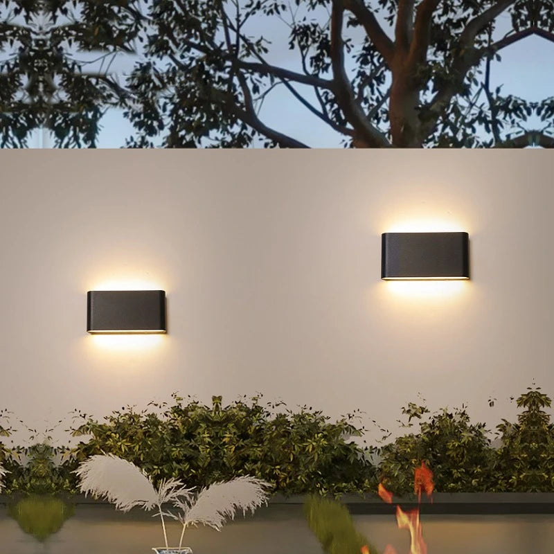 Rectangular Outdoor Waterproof Wall Light