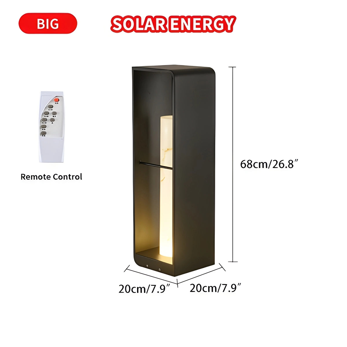 Antizer Rectangular Lawn Outdoor Lamp for Gardens