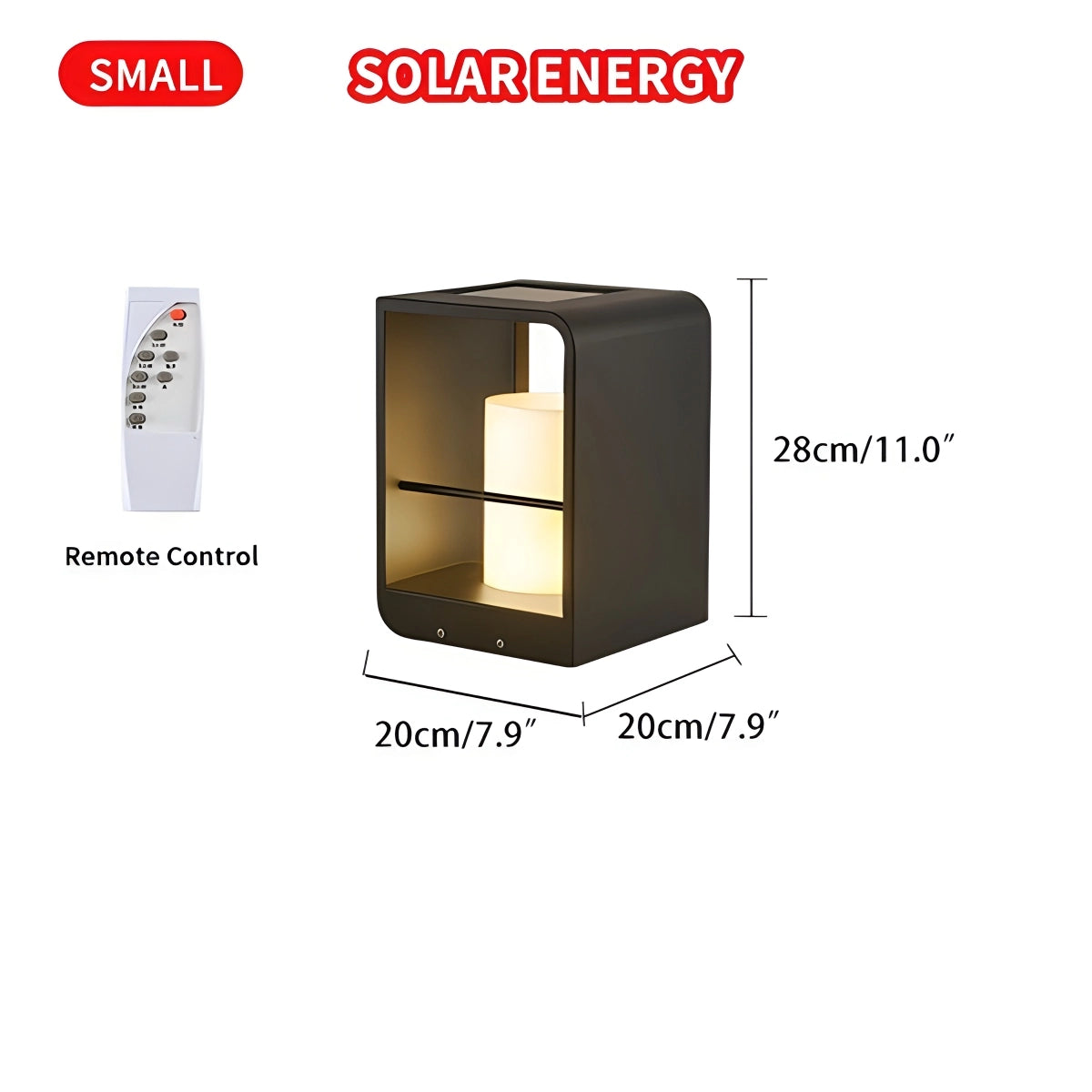 Antizer Rectangular Lawn Outdoor Lamp for Gardens