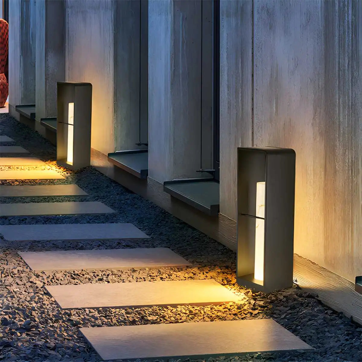 Antizer Rectangular Lawn Outdoor Lamp for Gardens