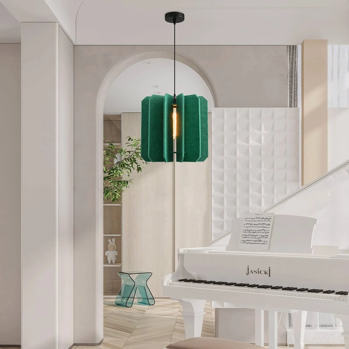 Antizer Rectangular Piece Acoustic Pendant Light