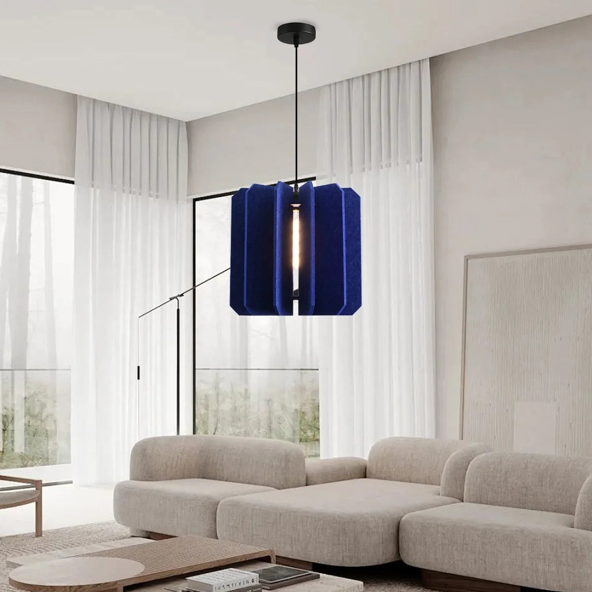 Antizer Rectangular Piece Acoustic Pendant Light