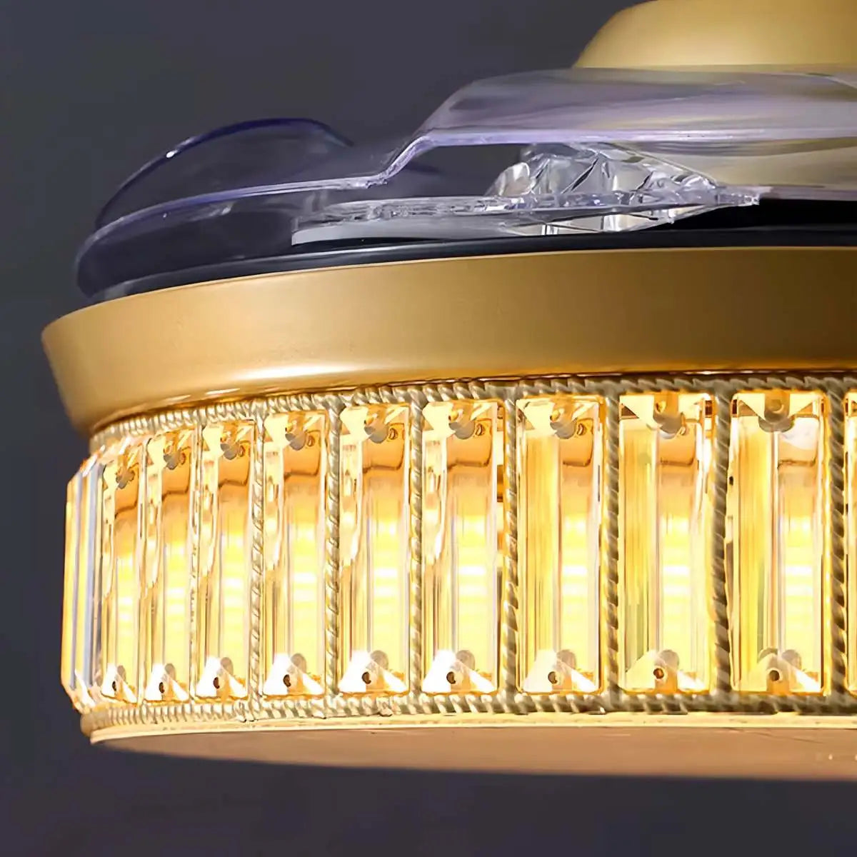 Antizer Remote Hugger Ceiling Fan Light
