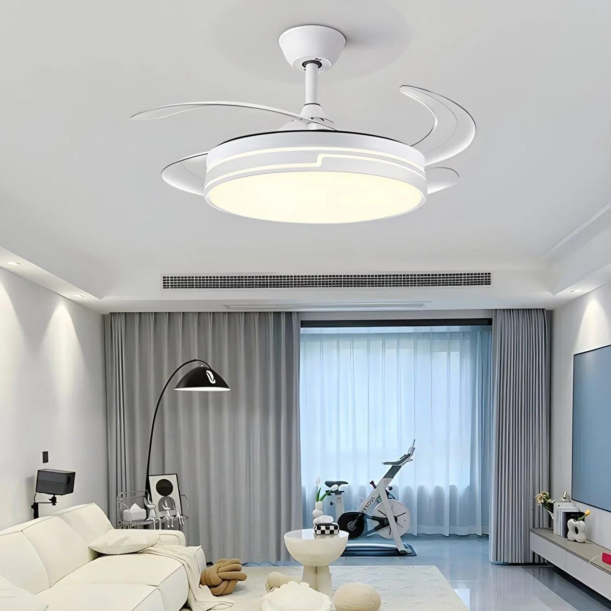 Antizer Remote Minimalist Hugger Ceiling Fan