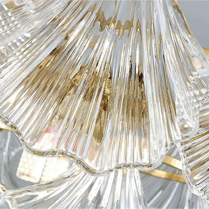 Antizer Vintage Rowan Glass Shell Chandelier