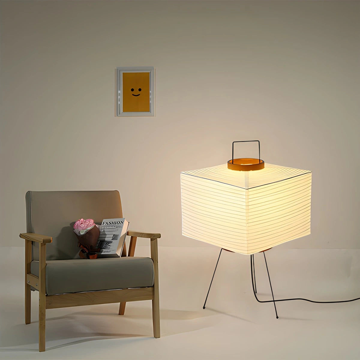 Antizer Rice Paper Art Floor & Table Lamp