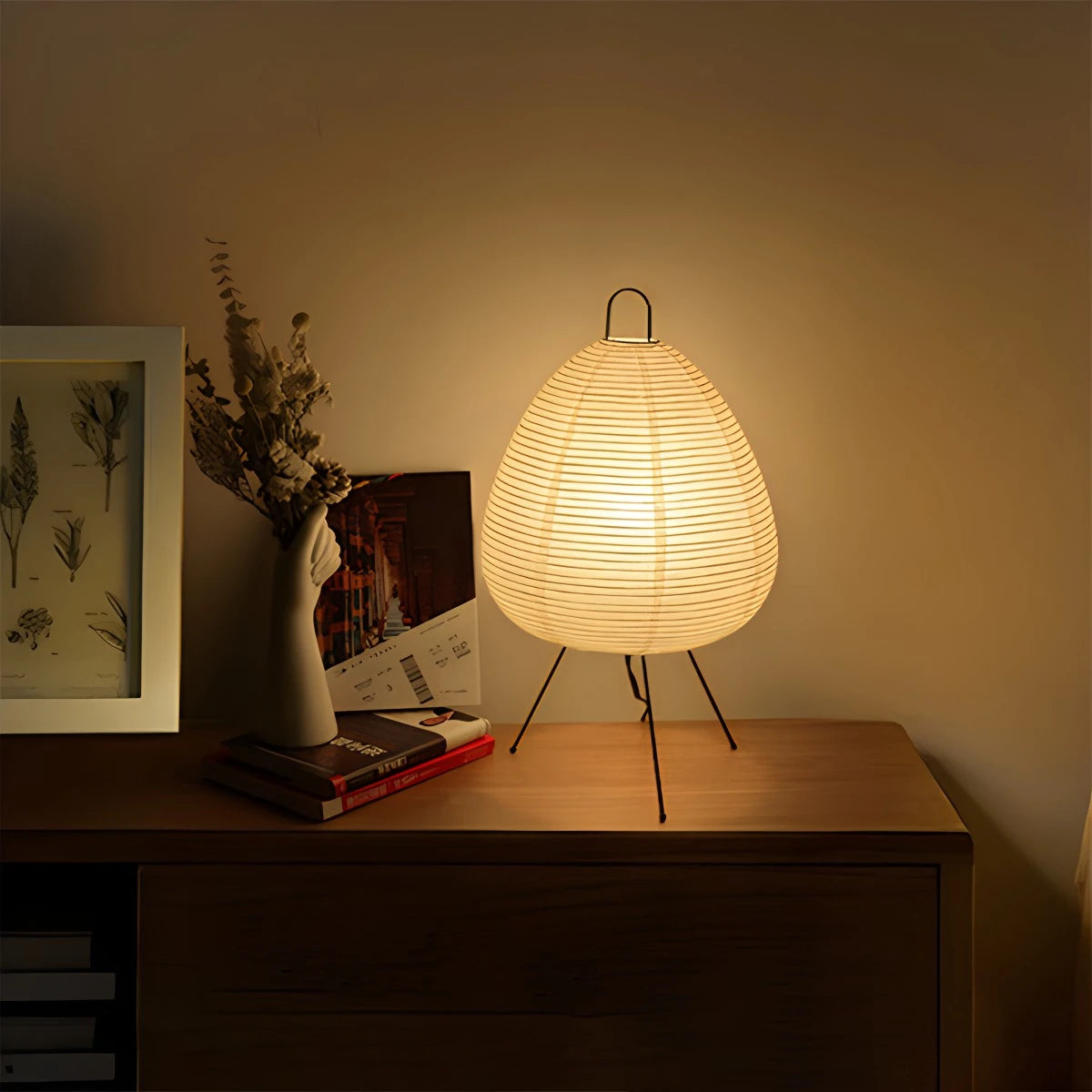 Antizer Rice Paper Art Floor & Table Lamp