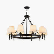 Antizer Vintage Ring Metal Fabric Chandelier