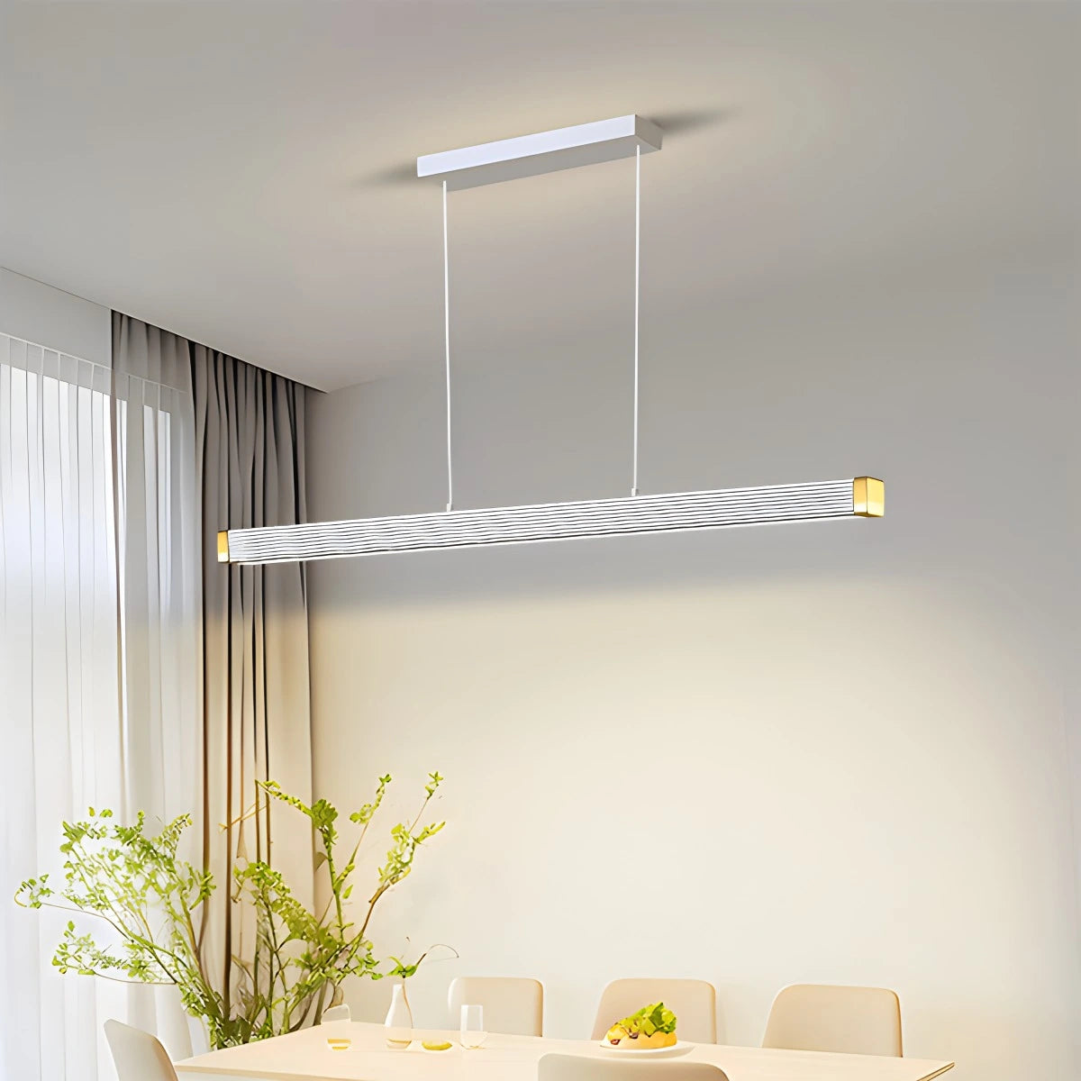 Antizer Roman Column Linear Pendant Light for Kitchen