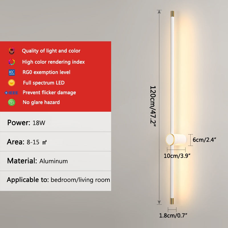 Long Roman Column Wall Lamp