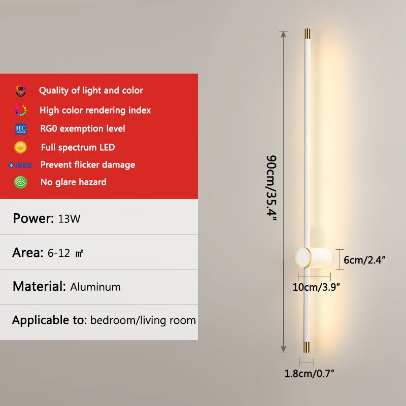 Long Roman Column Wall Lamp