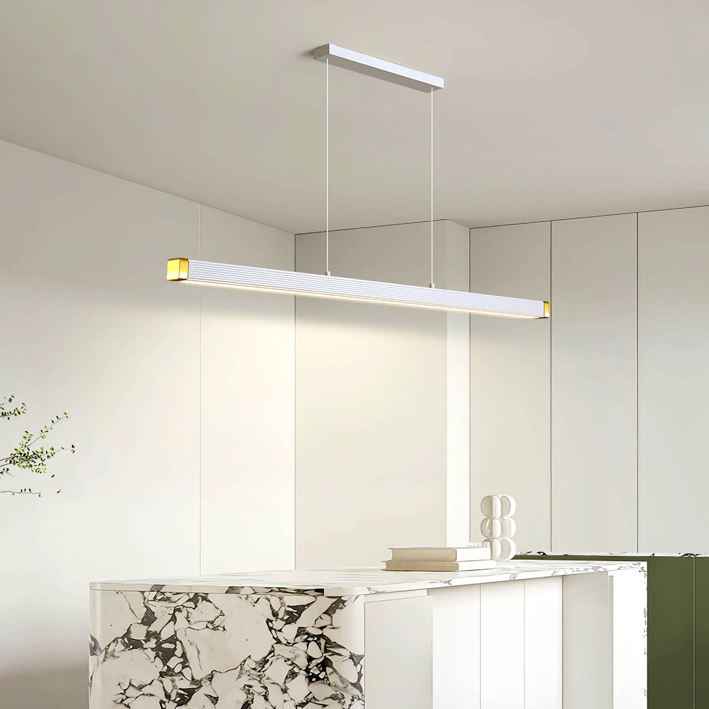 Antizer Roman Column Linear Pendant Light for Kitchen