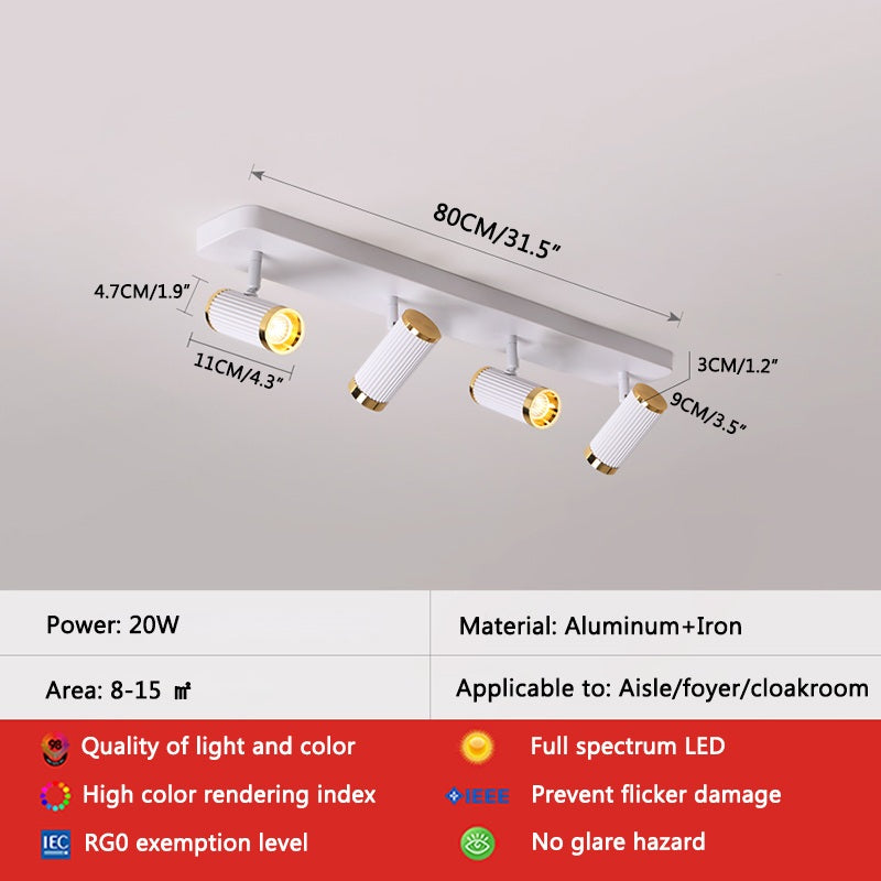 Antizer Roman Column Spotlight Track Wall Light