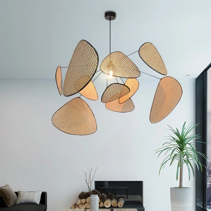 Screen Cannage Suspension Chandelier