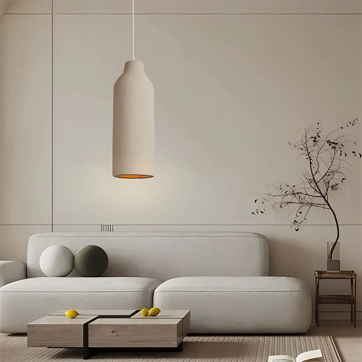 Simple Gypsum Pendant Lights