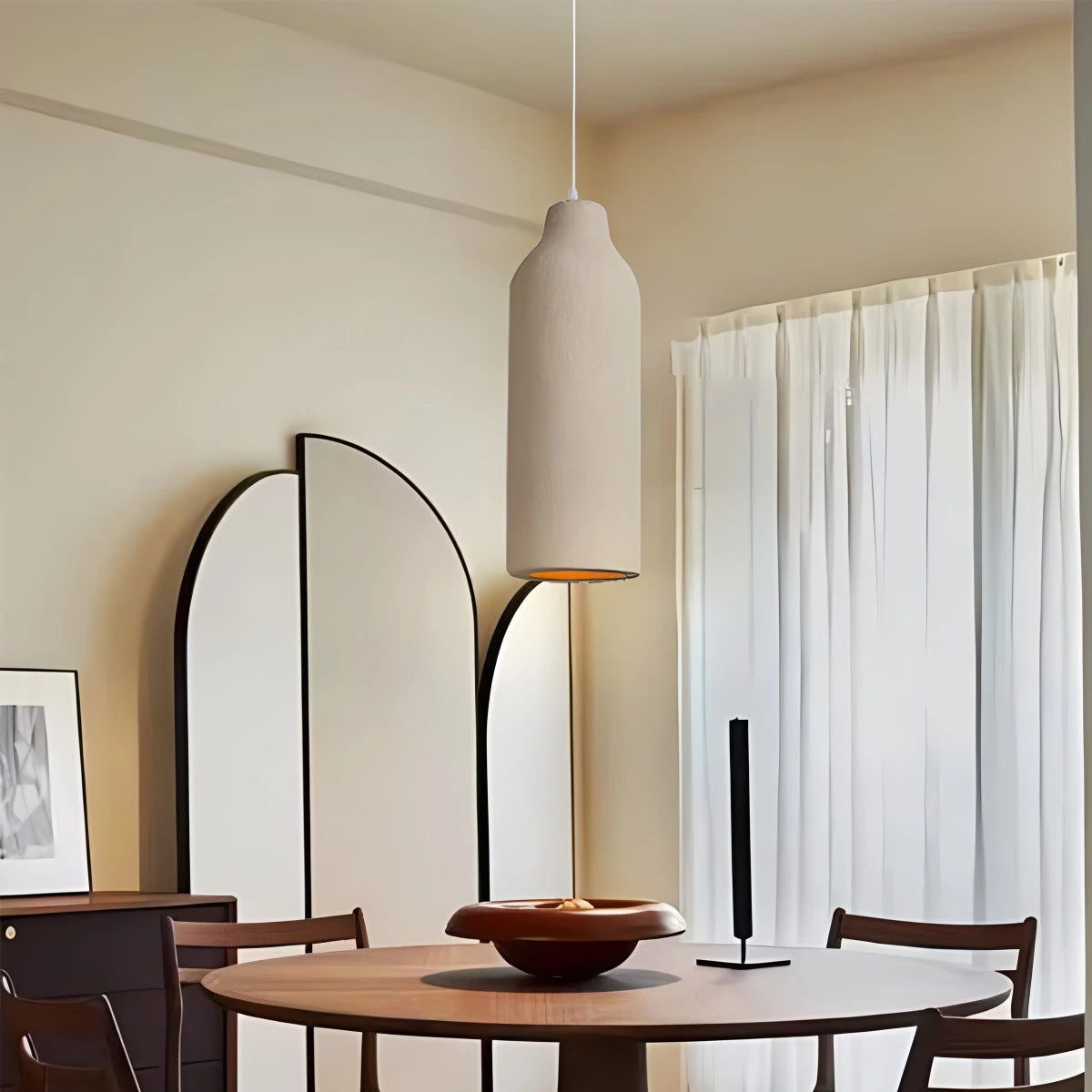 Antizer Simple Gypsum Pendant Lights for Dining Room