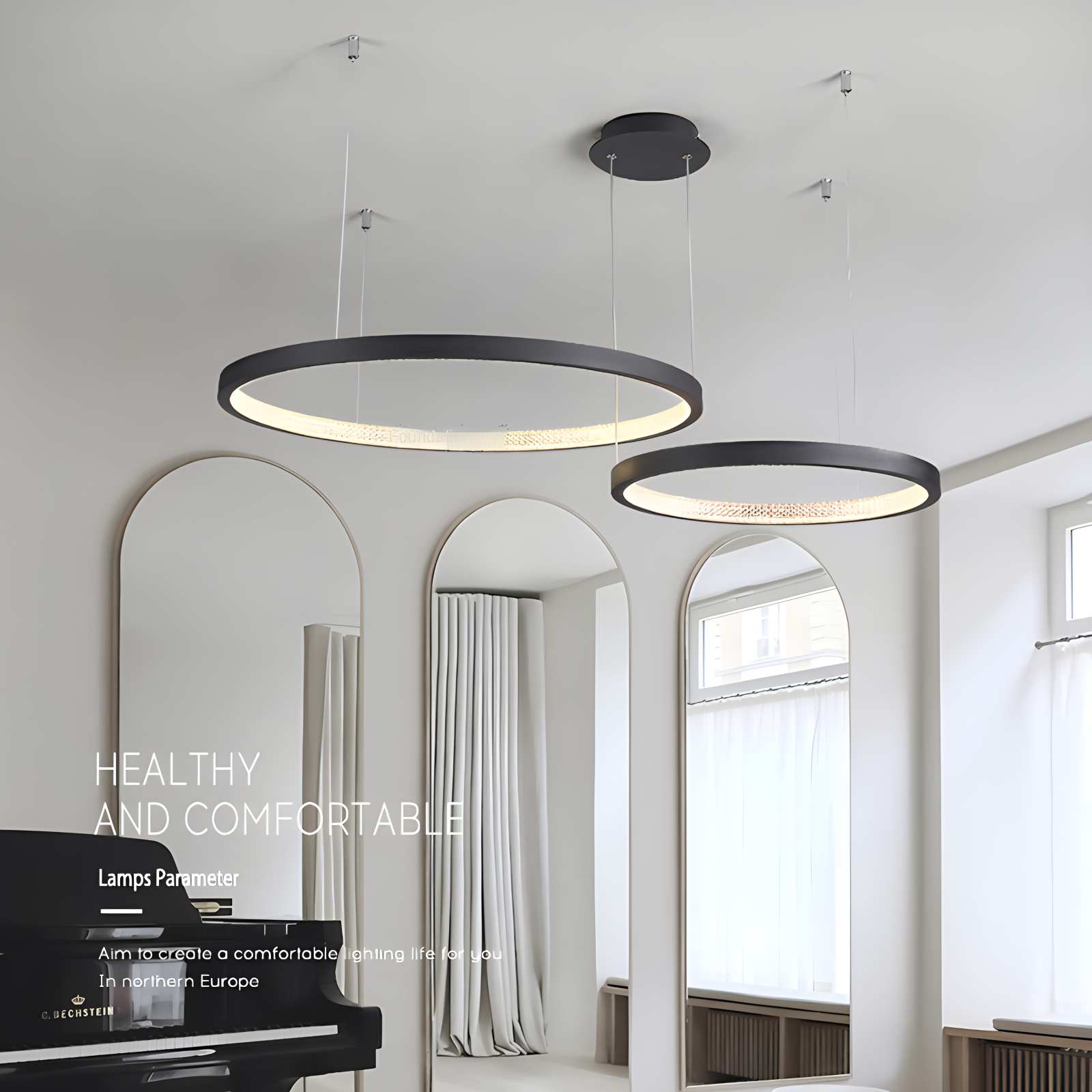 Nordic Simple Ring Ceiling Chandelier