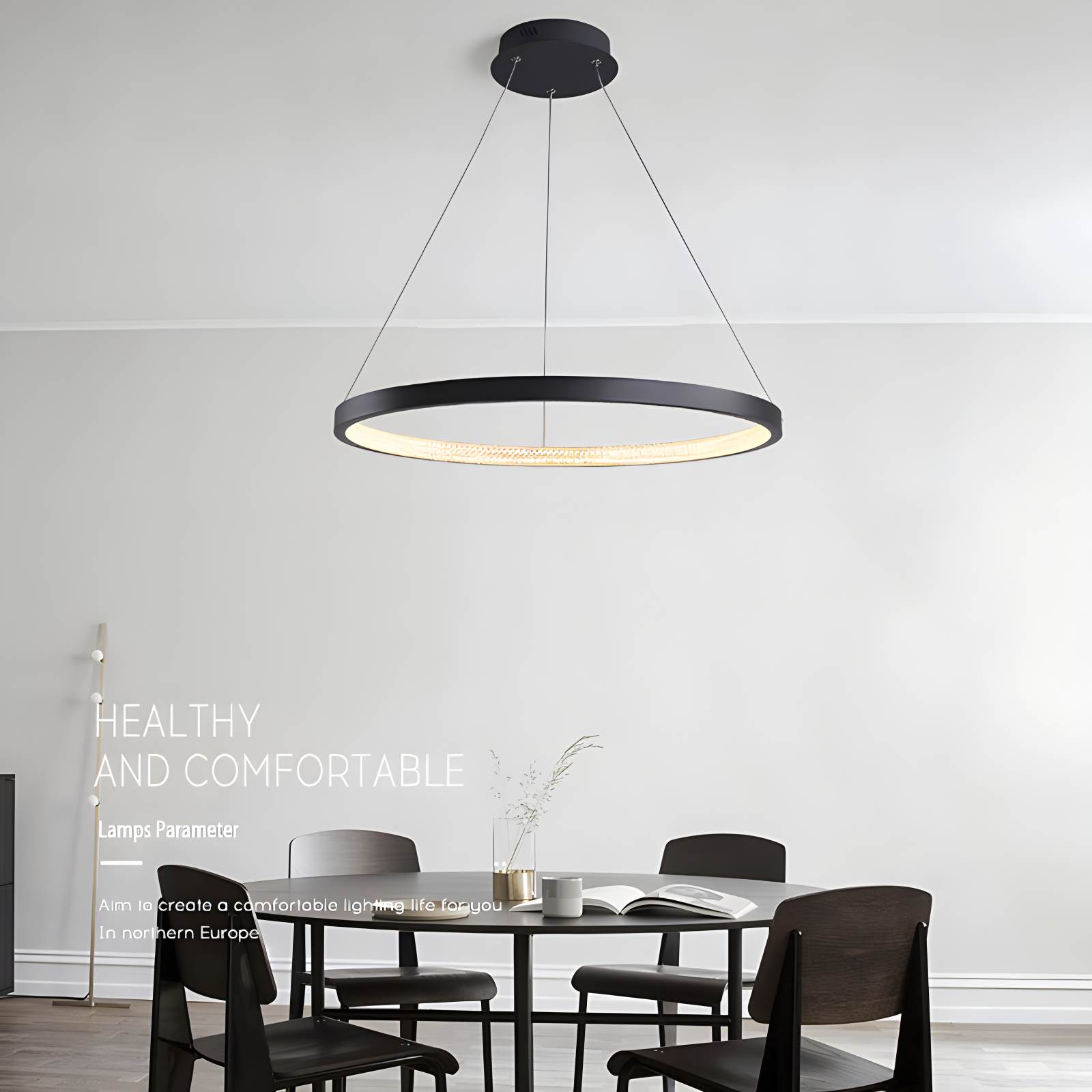 Nordic Simple Ring Ceiling Chandelier