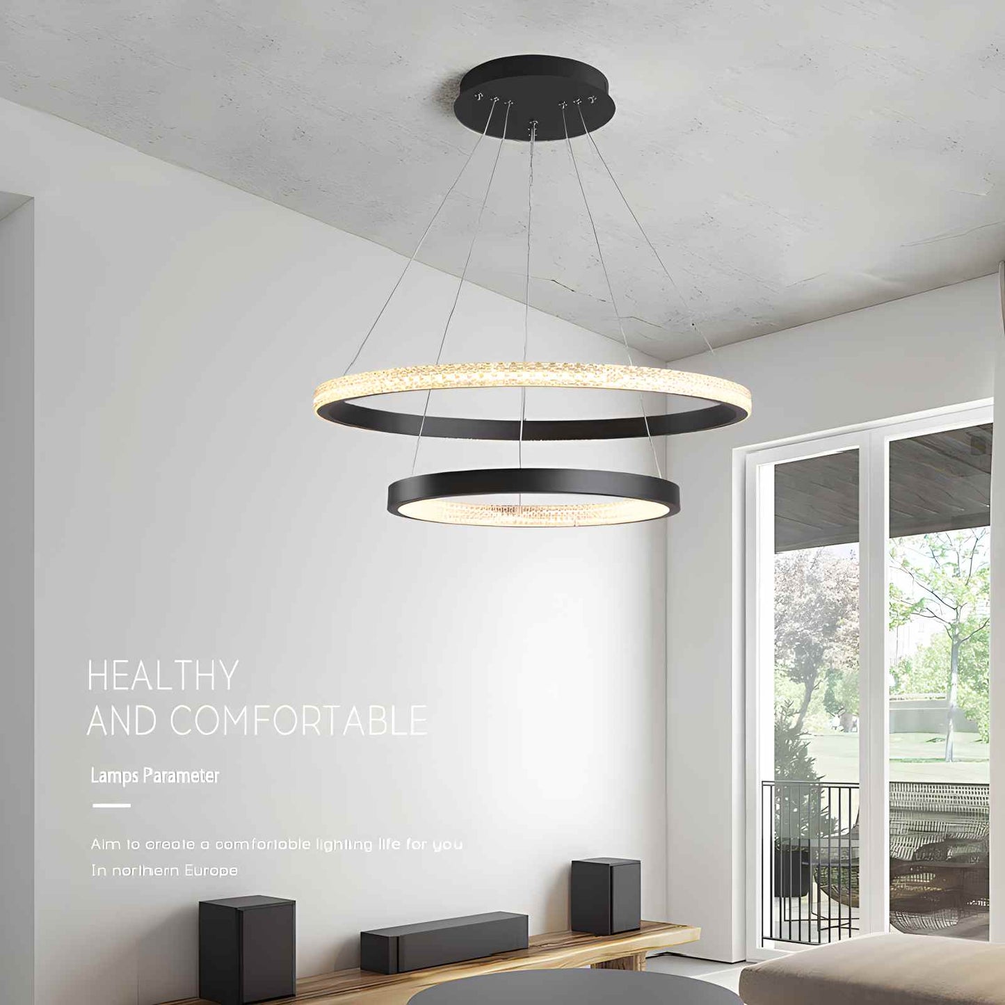 Antizer Nordic Simple Ring Ceiling Chandelier