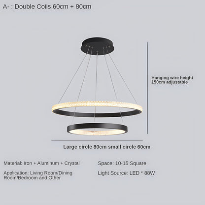 Antizer Nordic Simple Ring Ceiling Chandelier