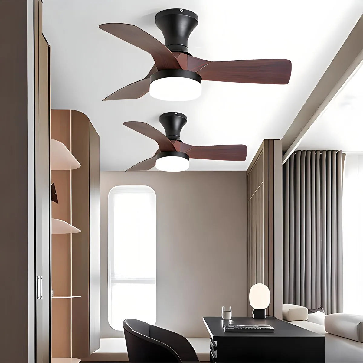 Antizer Small Propeller Ceiling Fan With Light