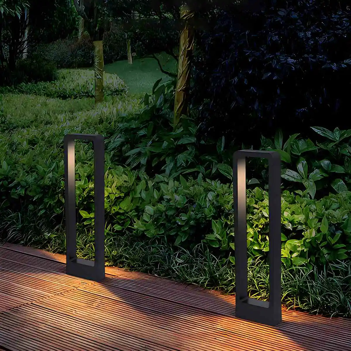 Antizer Solar Rectangular Outdoor Floor Lamp