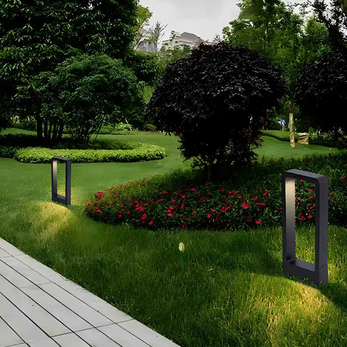 Antizer Solar Rectangular Outdoor Floor Lamp