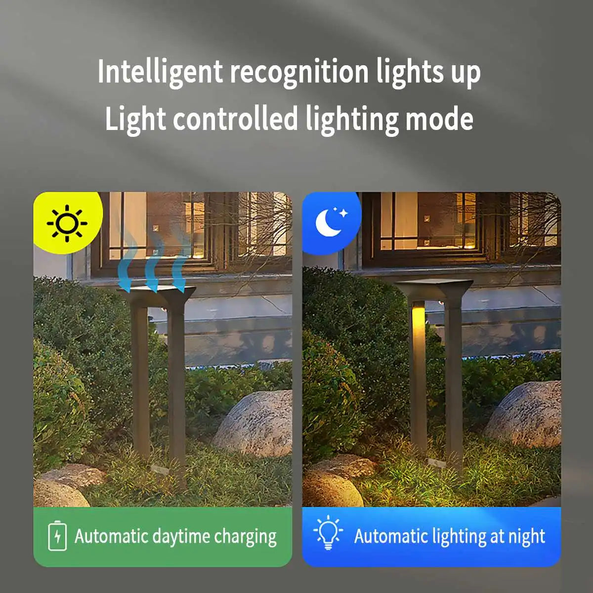 Antizer Solar Rectangular Outdoor Floor Lamp