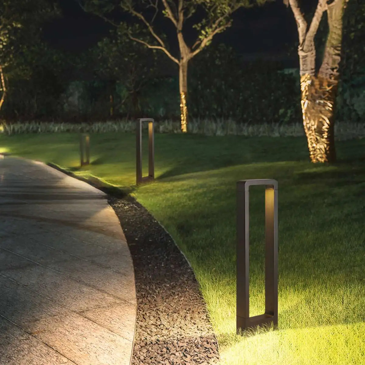 Antizer Solar Rectangular Outdoor Floor Lamp