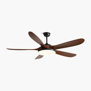 Antizer 5-leaf Solid Wood Ceiling Fan Light
